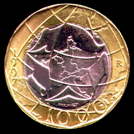 italienische 1000-Lire-Münze
